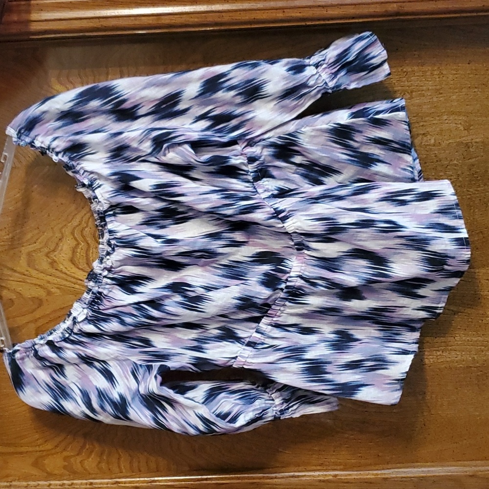 Navy and lavender top